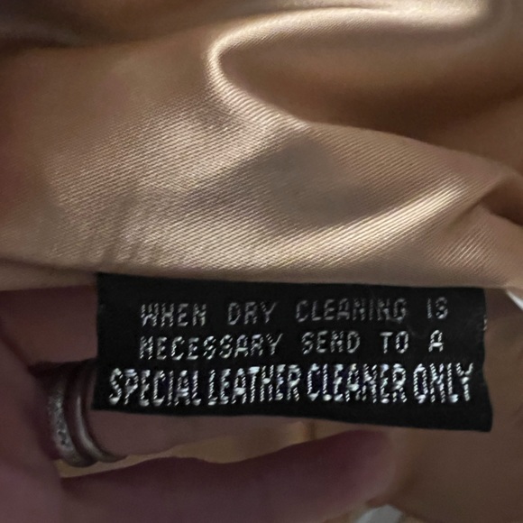 Georgetown Leather Design Women’s 100% Leather Zip Up Collared Long Sleeve Tan M - Picture 5 of 15